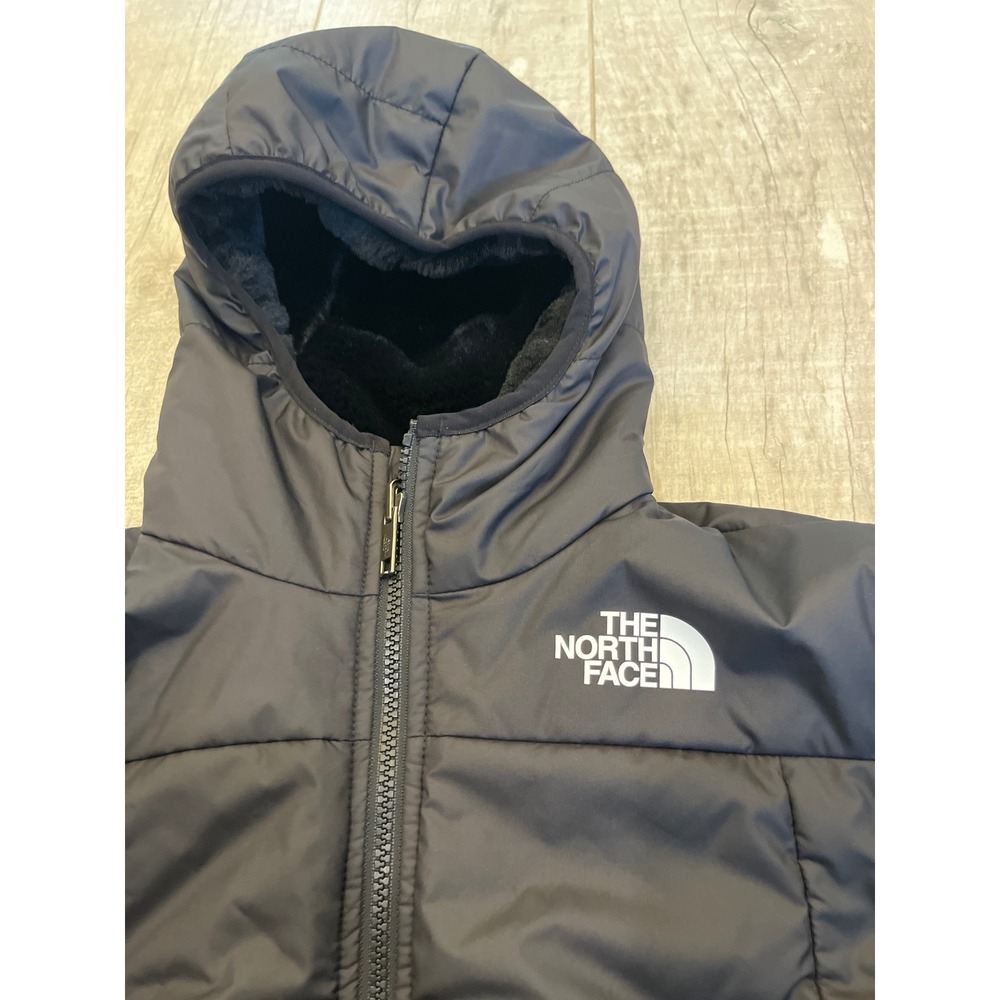 The North Face Teen Girls Mossbud Swirl Reversible Jacket Black Size L 12 Fleece